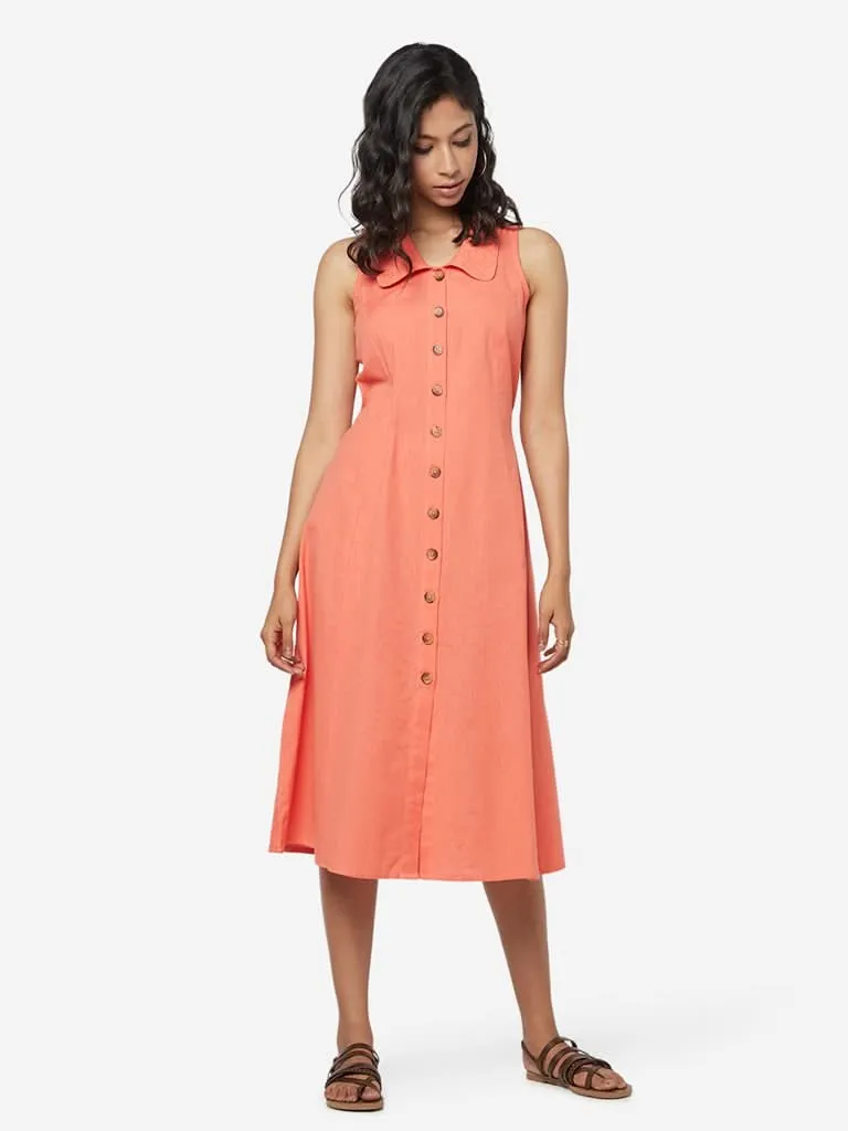 Bombay Paisley Coral Shirtdress