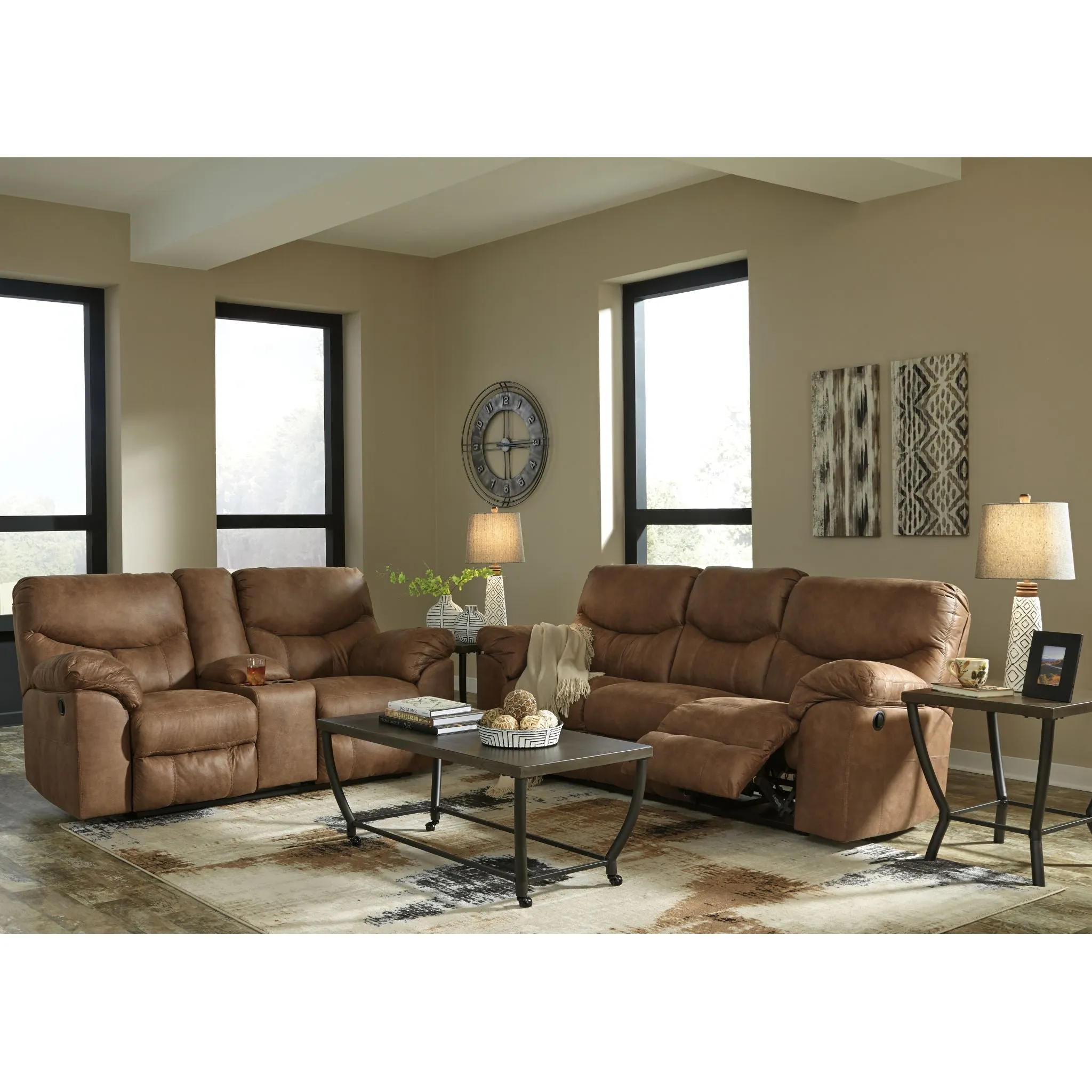 Boxberg Reclining Loveseat with Console