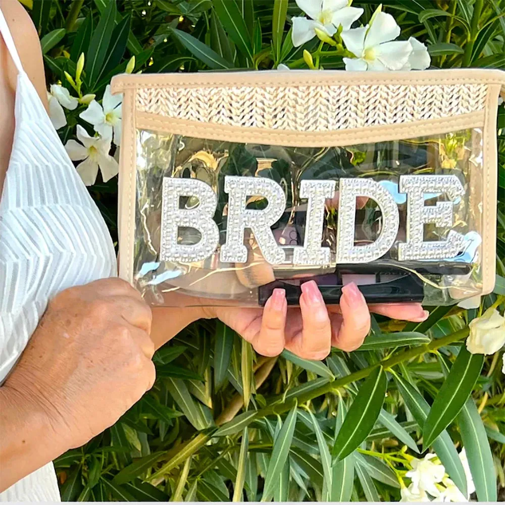 Bride Boho Clear Makeup Bag