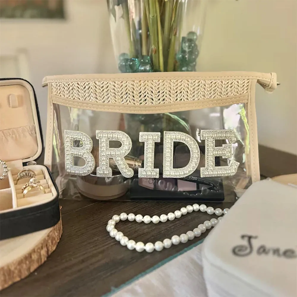 Bride Boho Clear Makeup Bag