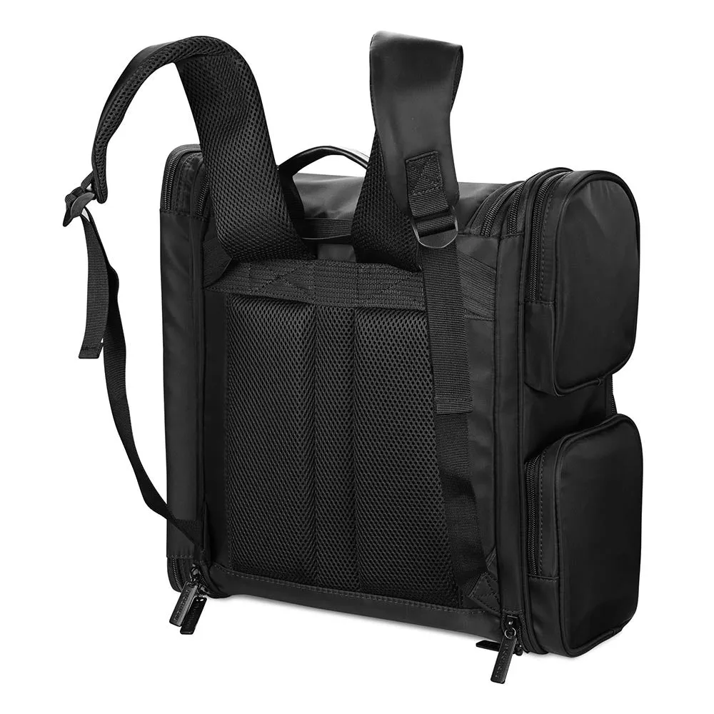 Byootique Essential Pro Makeup Backpack with Compartments Black Pink