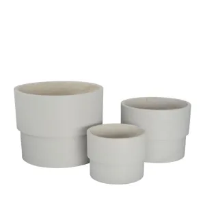Capril planter pots - Fog Grey