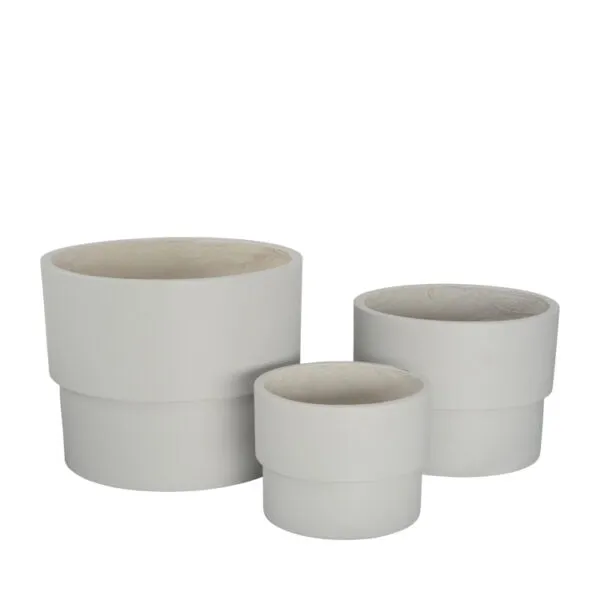 Capril planter pots - Fog Grey
