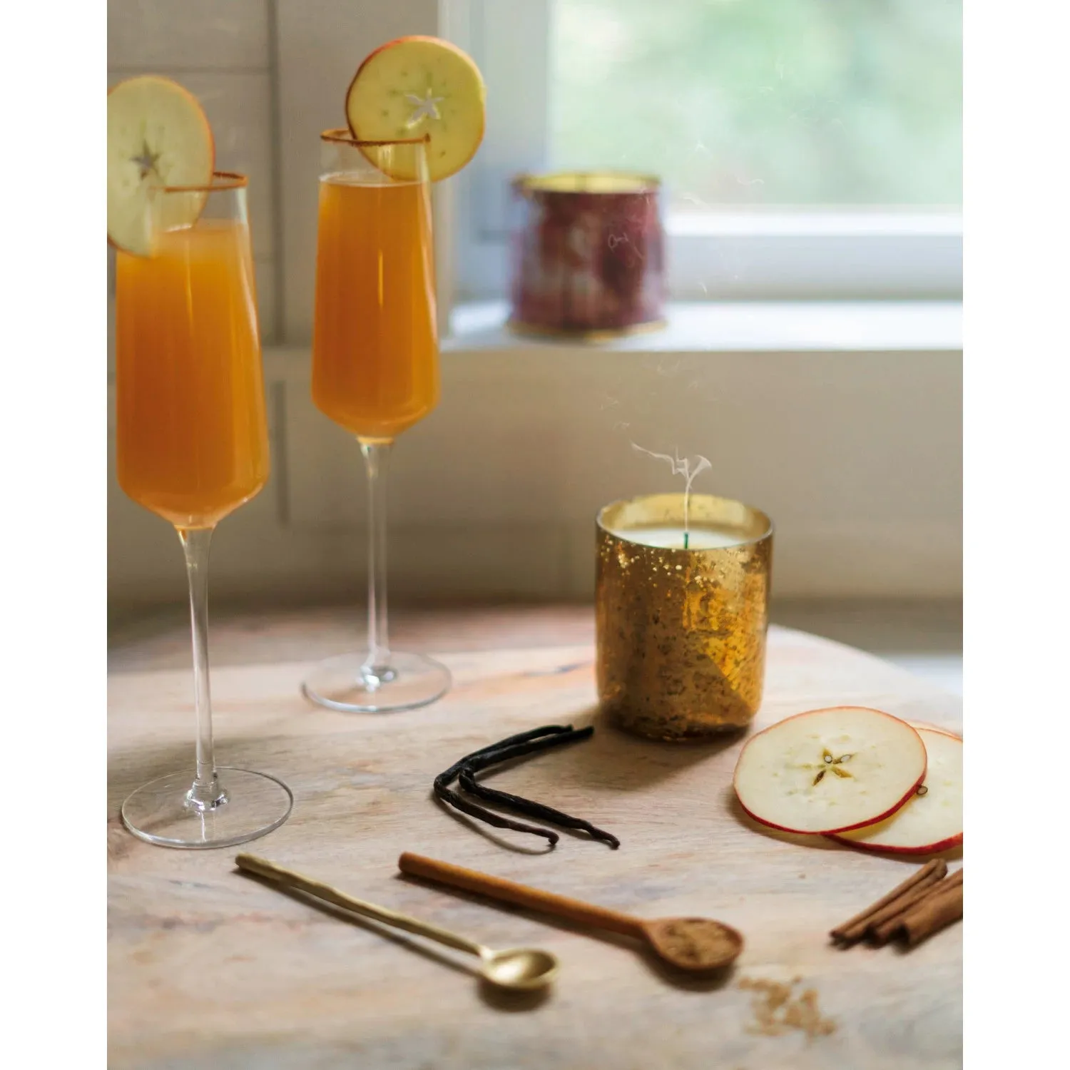 Cassia Clove Small Luxe Sanded Mercury Glass Candle