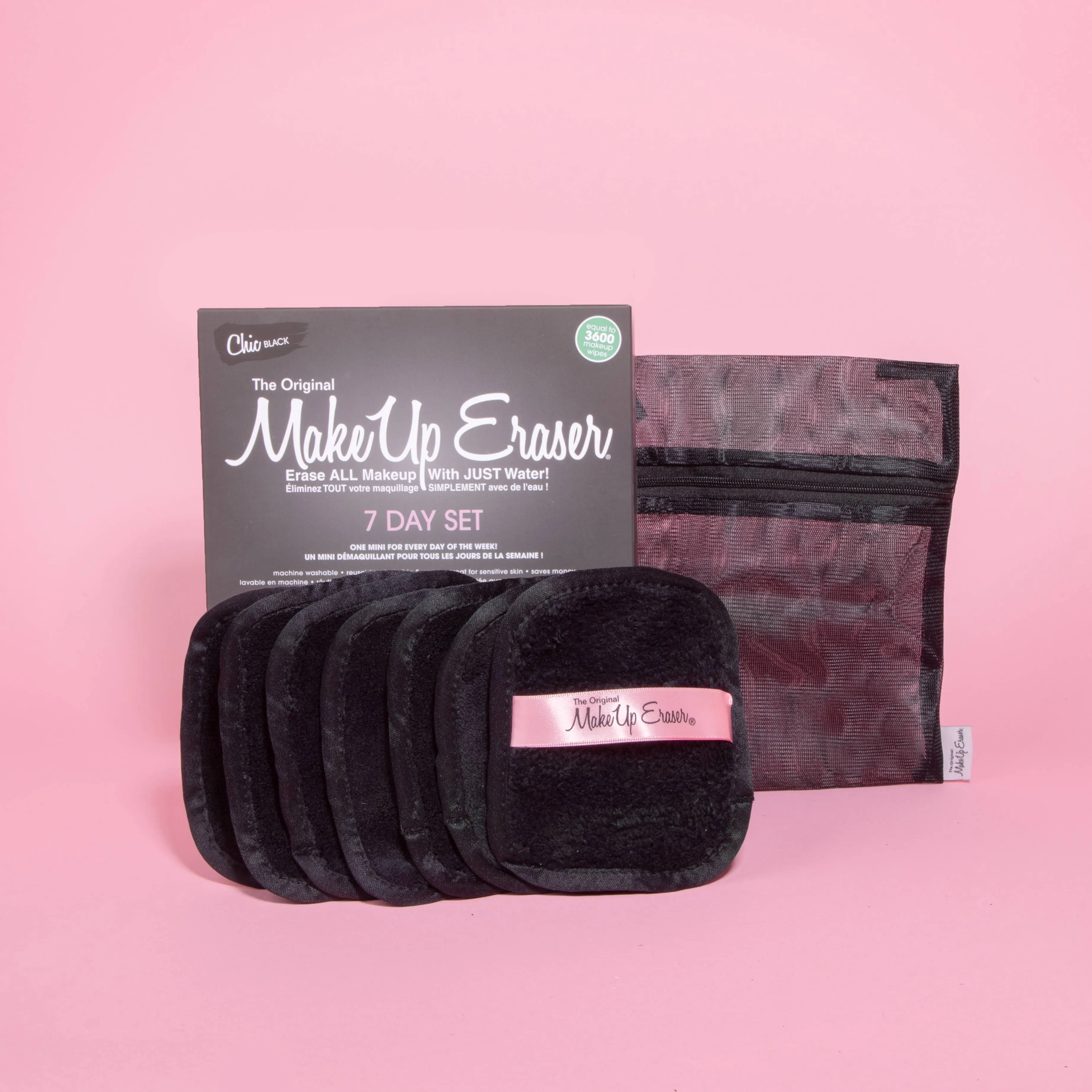 Chic Black 7-Day Set |makeup eraser