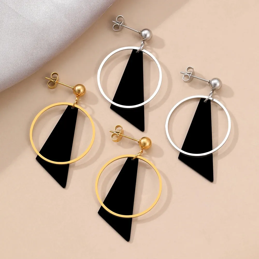 Chic Geometric Statement Earrings