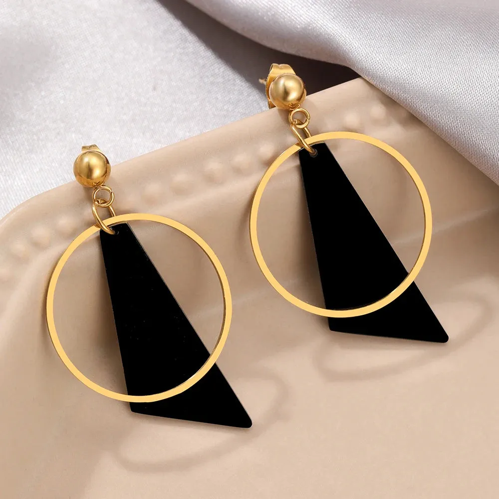 Chic Geometric Statement Earrings