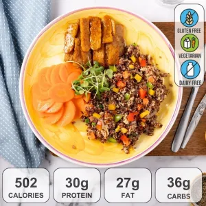 CHINESE FRIED QUINOA & TEMPEH