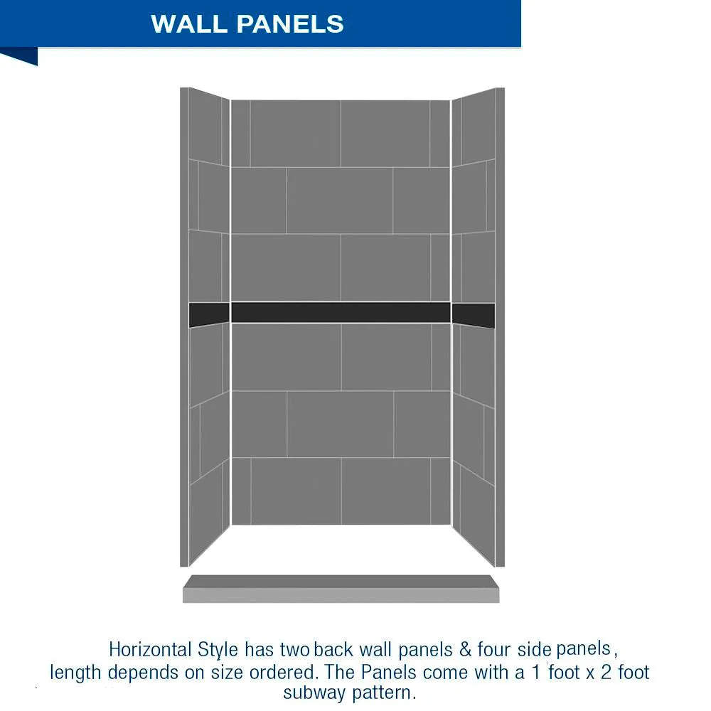 Classic Brown Sugar Small Alcove Shower Enclosure Kit