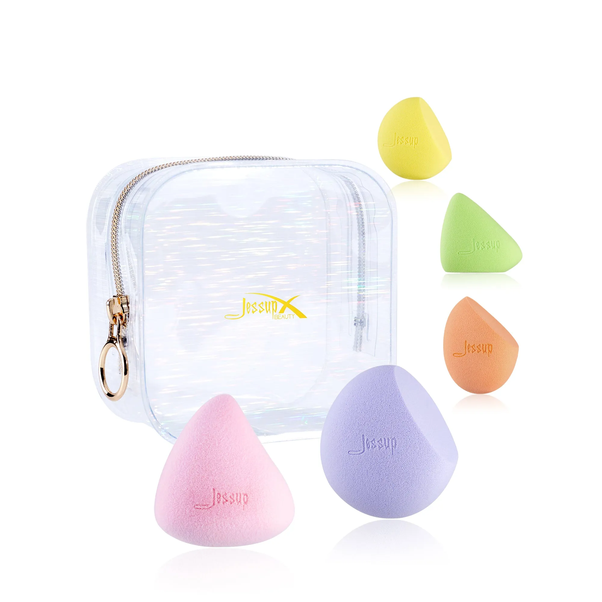 Colorful Makeup Sponge Set 5 pcs with Storage Bag SP011