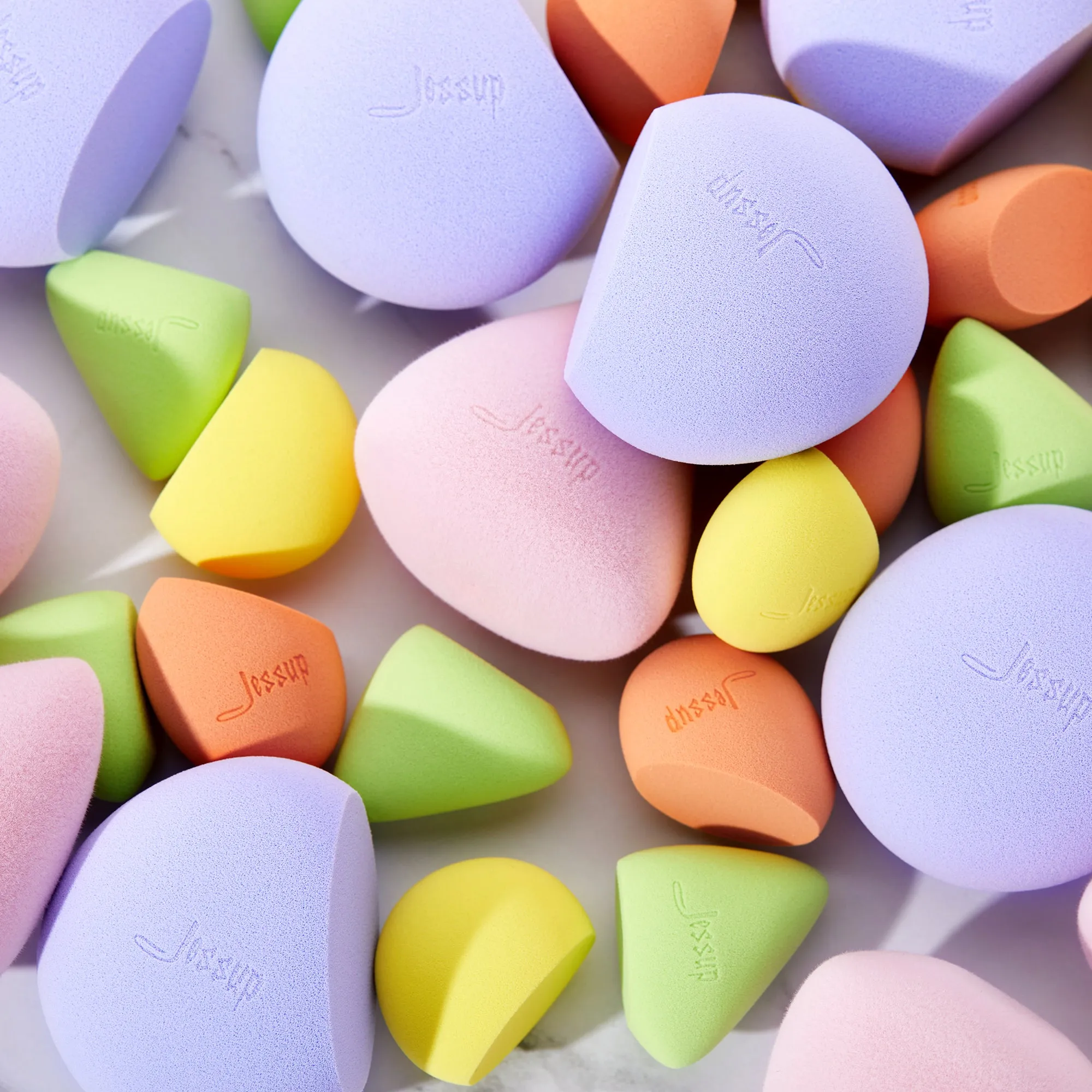 Colorful Makeup Sponge Set 5 pcs with Storage Bag SP011