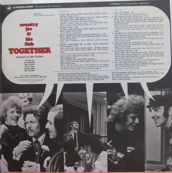 Country Joe & the Fish - Together  (New Vinyl LP)