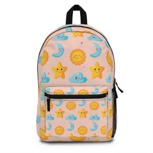 Cute Stars, Sun, Moon and Clouds, College Backpack, Teens Backpack everyday use, Travel Backpack, Weekend bag, Laptop Backpack