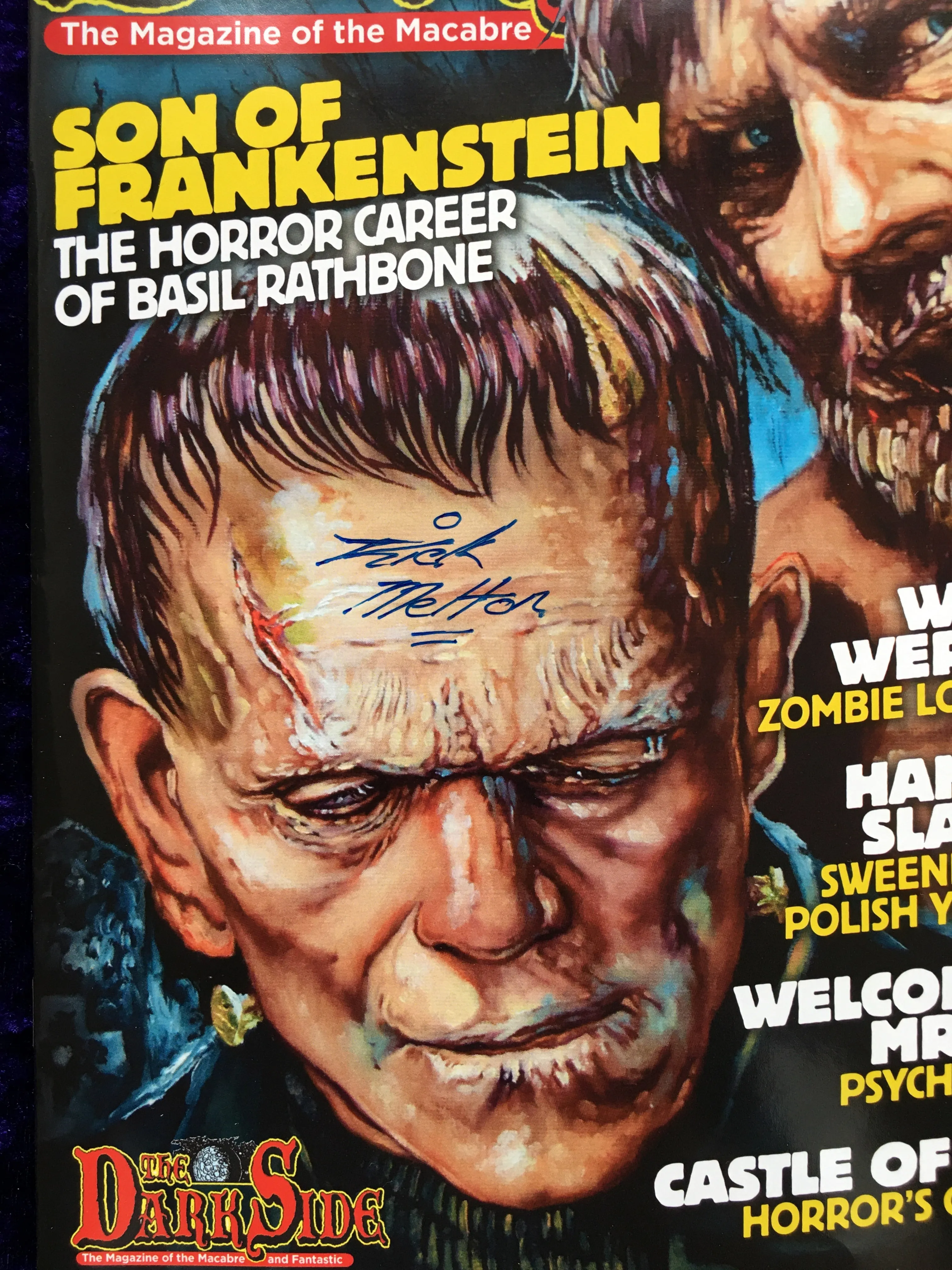 Darkside Magazine Back Issue 249 Signed by Cover Artist Rick Melton