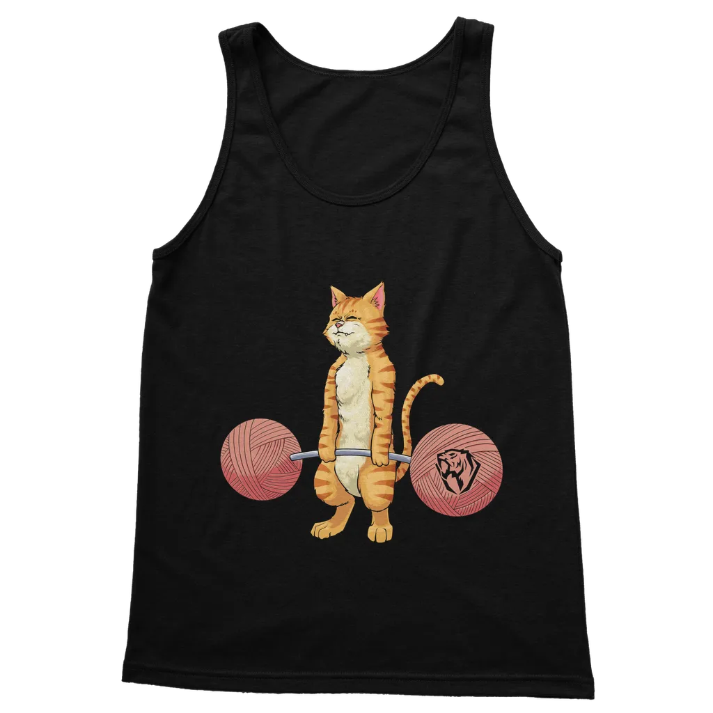 Deadlifting Ginger Cat Tank (UK)