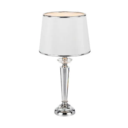 Diana Chrome/White Table Lamp