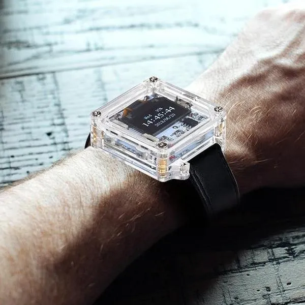 DIY Transparent Electronic Wristwatch ⌚