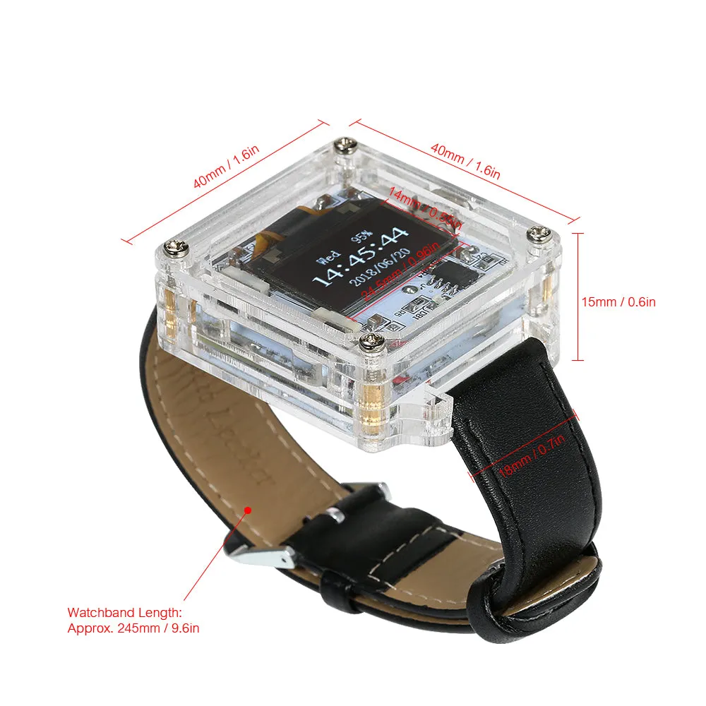 DIY Transparent Electronic Wristwatch ⌚