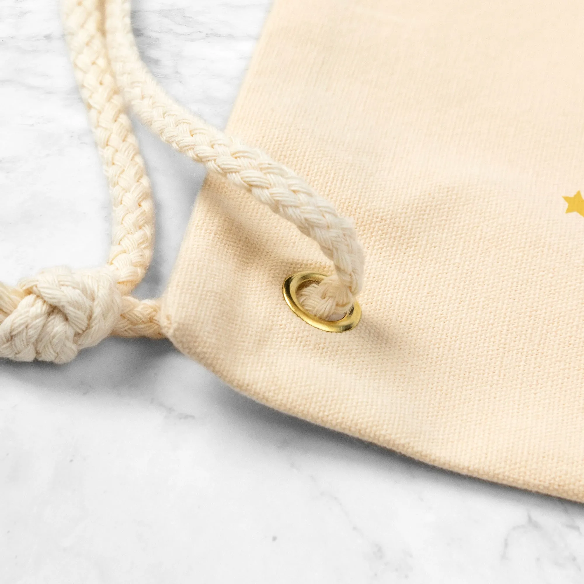 Drawstring Canvas Backpack I'M THE 4th Sanderson SISTER