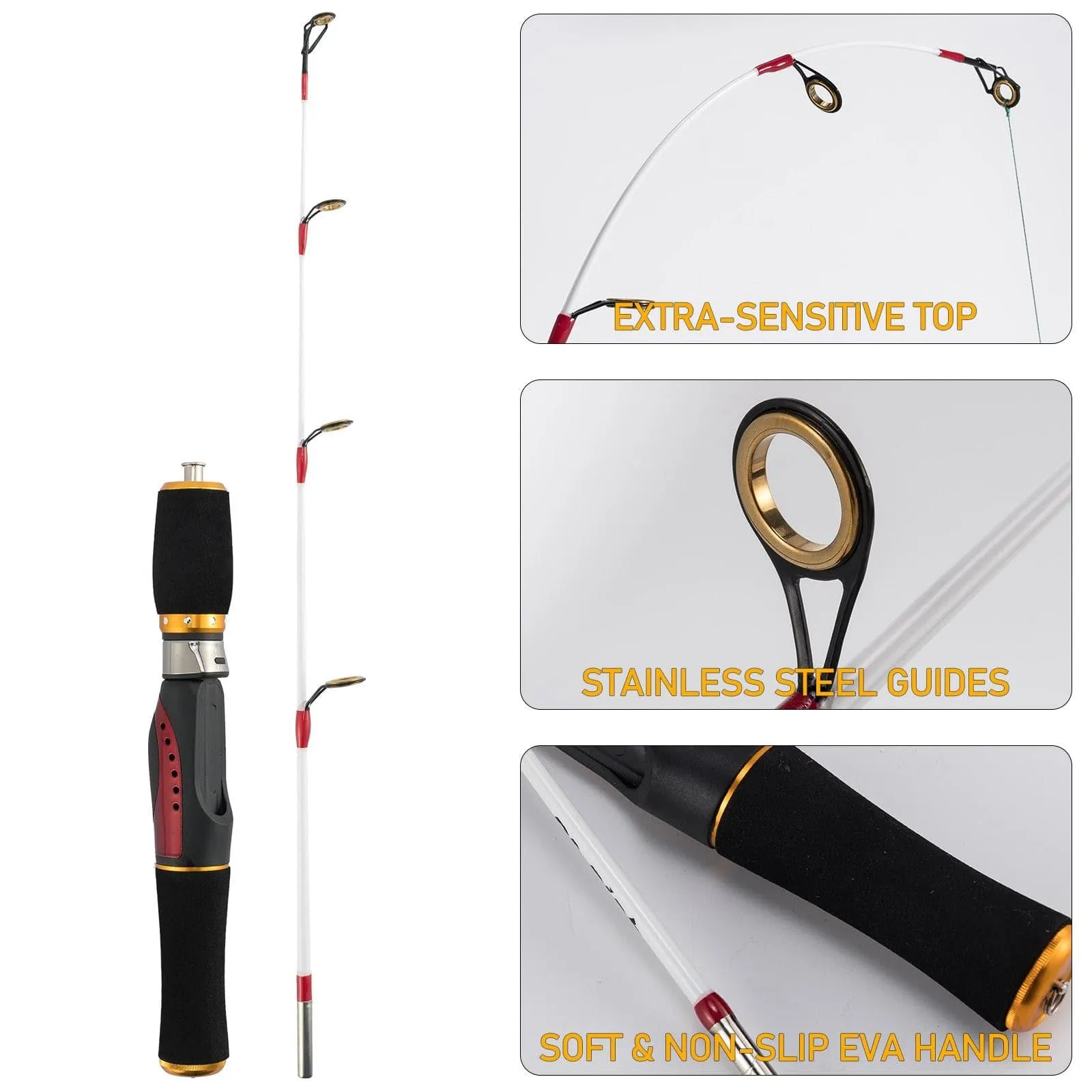 Dr.Fish 94pcs Ice Fishing Combo