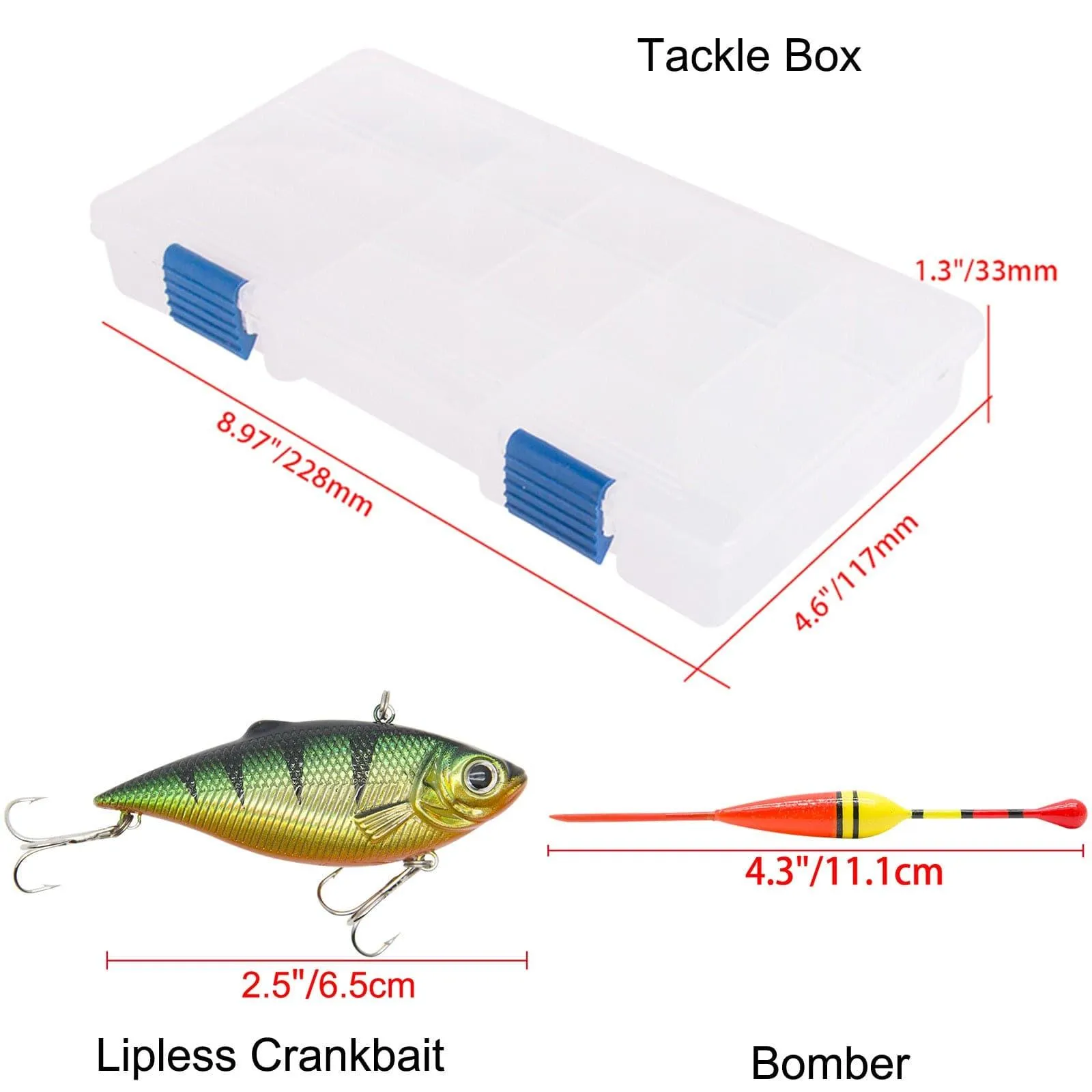 Dr.Fish 94pcs Ice Fishing Combo