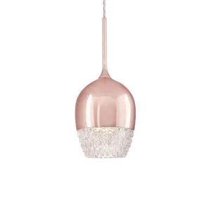 Elegant Single LED Pendant with Downward Wine Glass Shaped Design