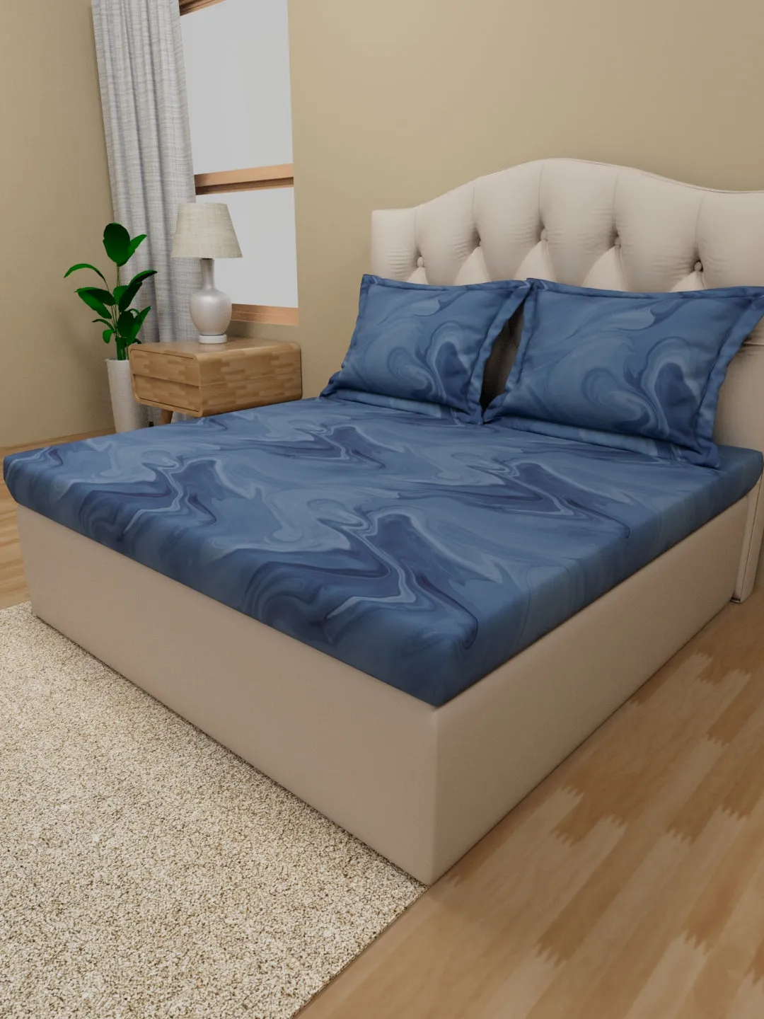 Elite Percale Farside Blue Sheet Set