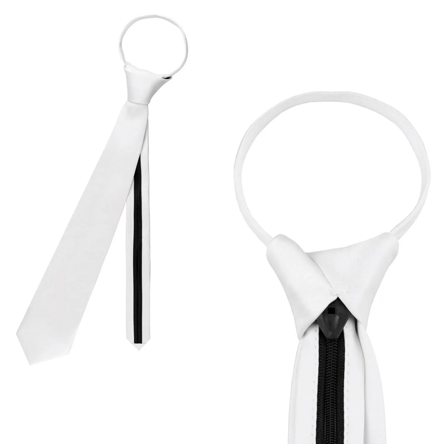 Equetech Adult White Competition Zip Tie