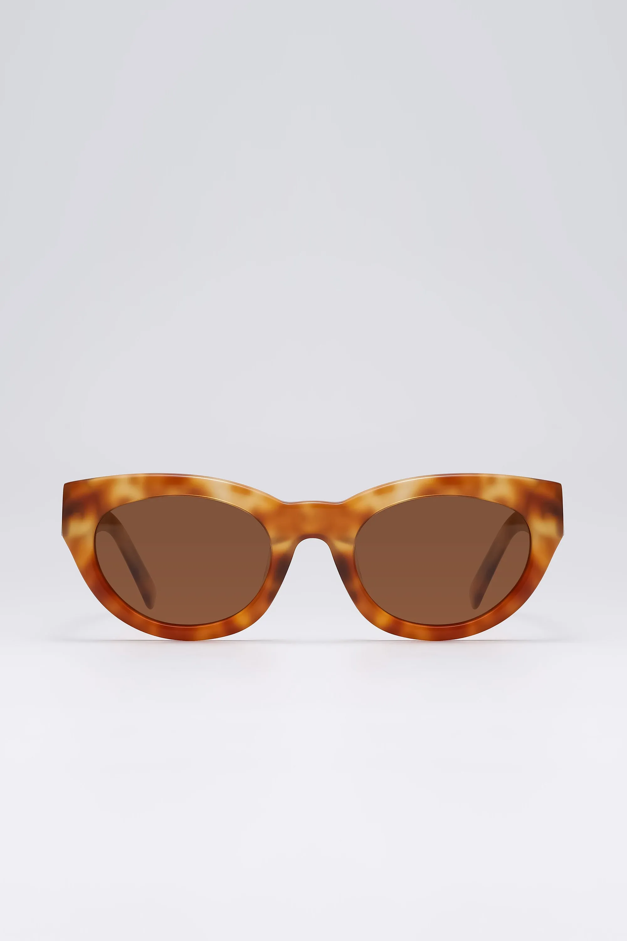 Fangyan | Cat-Eye Tortoiseshell Yellow Sunglasses