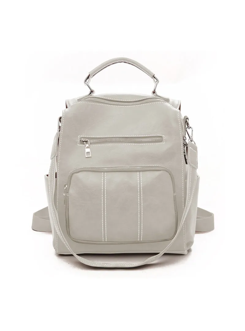 Fashion Retro Zipper Backpack