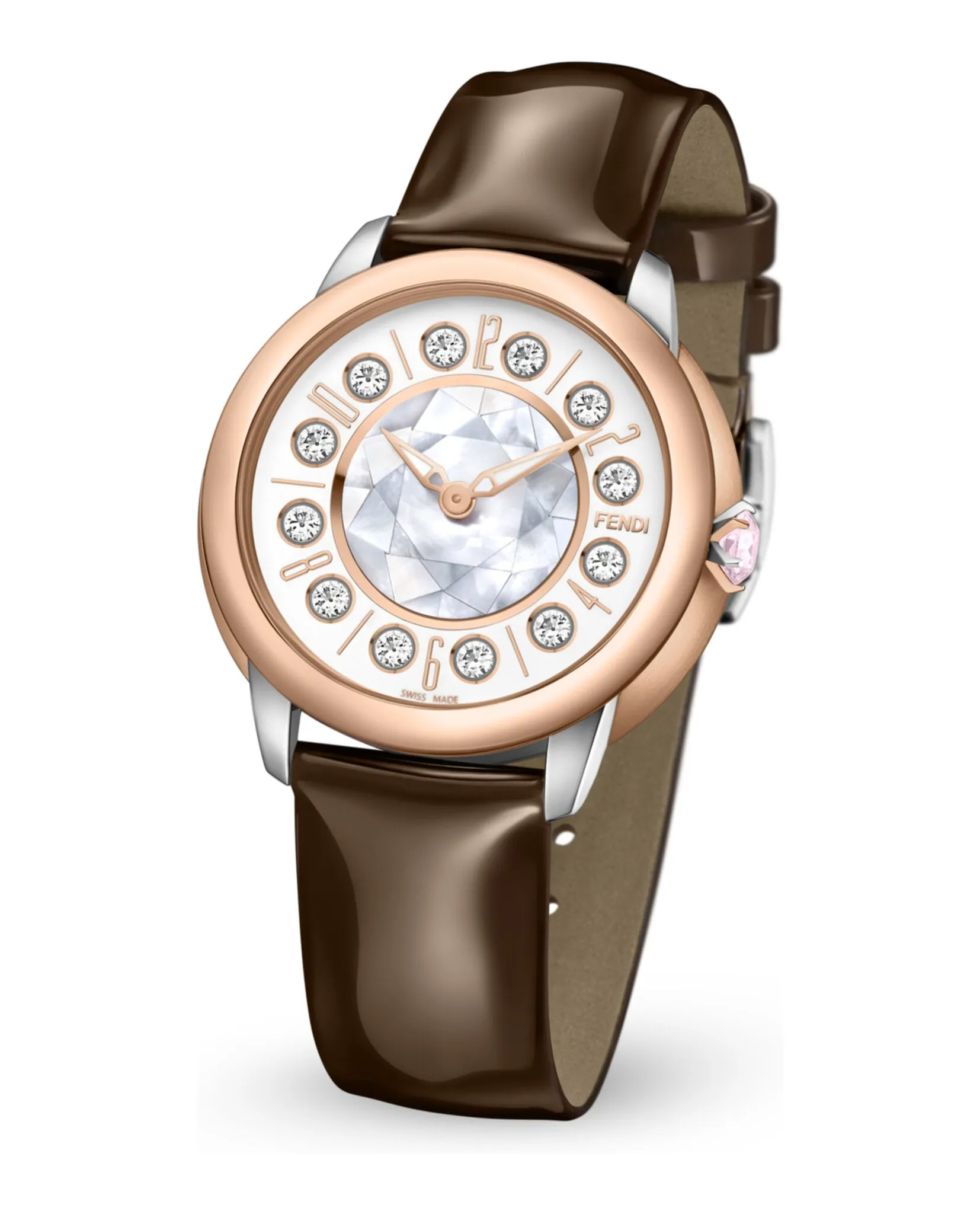 Fendi IShine Mother of Pearl Watch