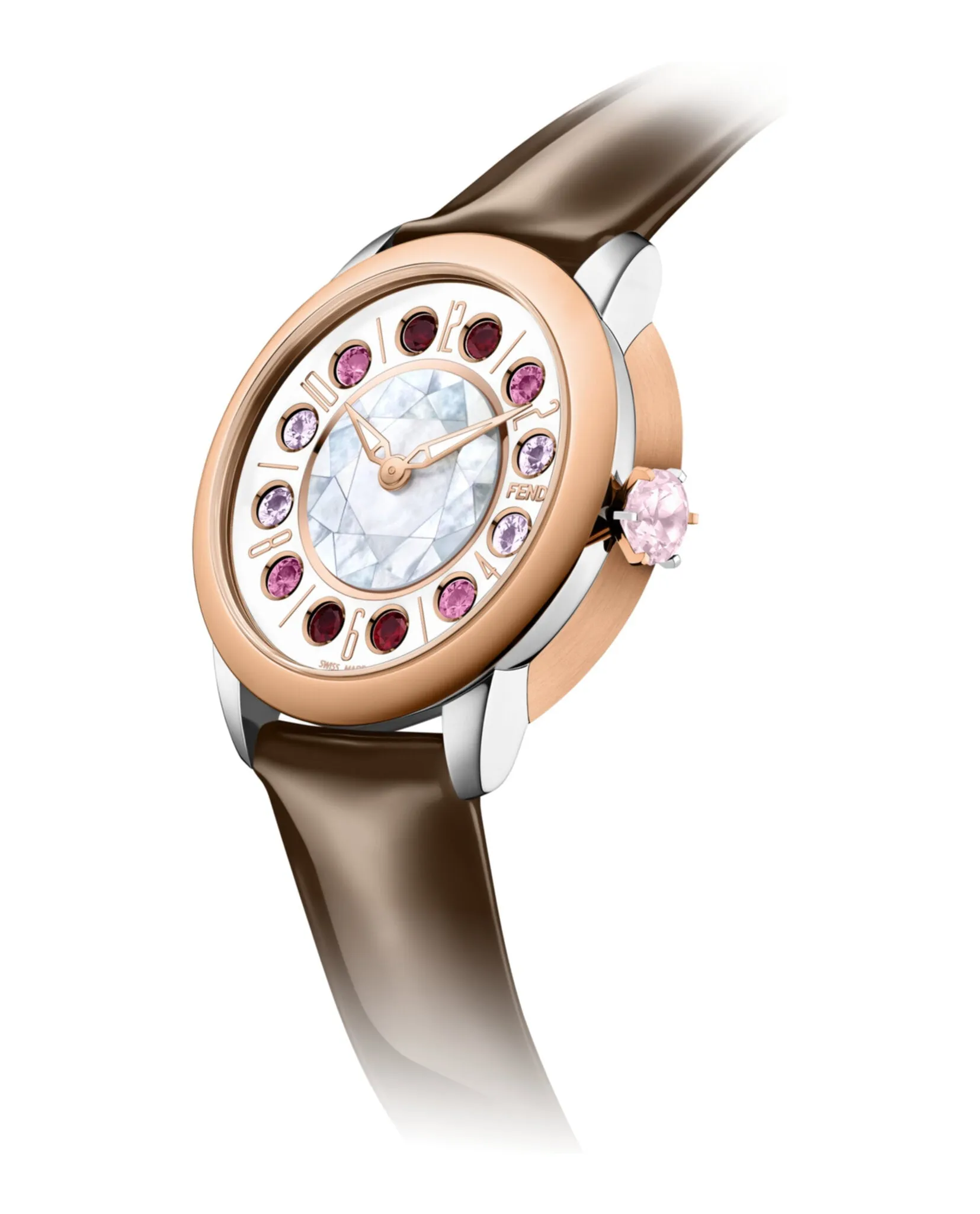 Fendi IShine Mother of Pearl Watch