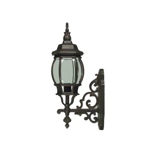 Flinders Small Bronze Provincial Upright Coach Exterior Light