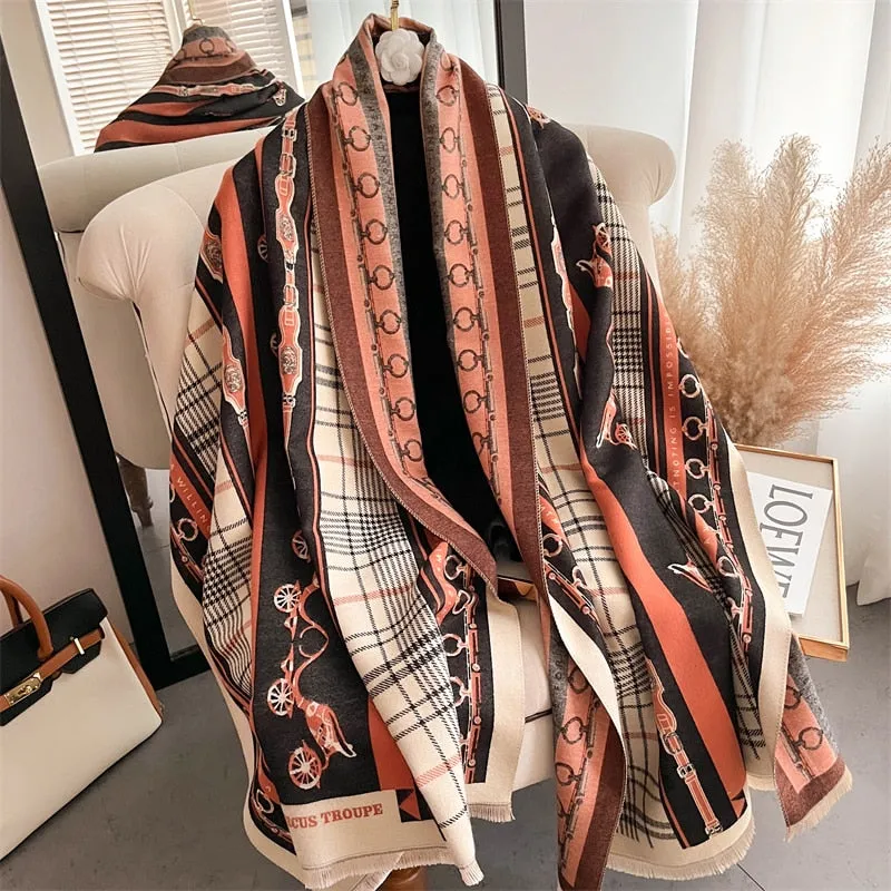 Floral Cashmere Scarf