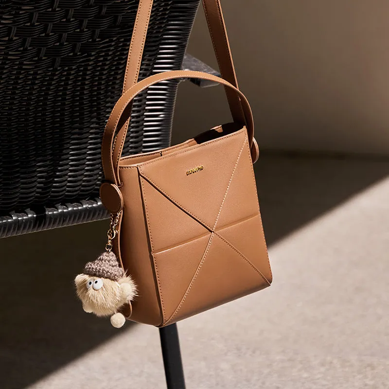 Fur-Charm Casual Crossbody Bucket Bag