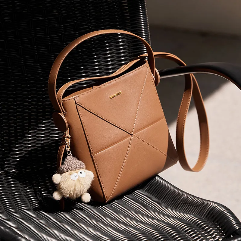 Fur-Charm Casual Crossbody Bucket Bag