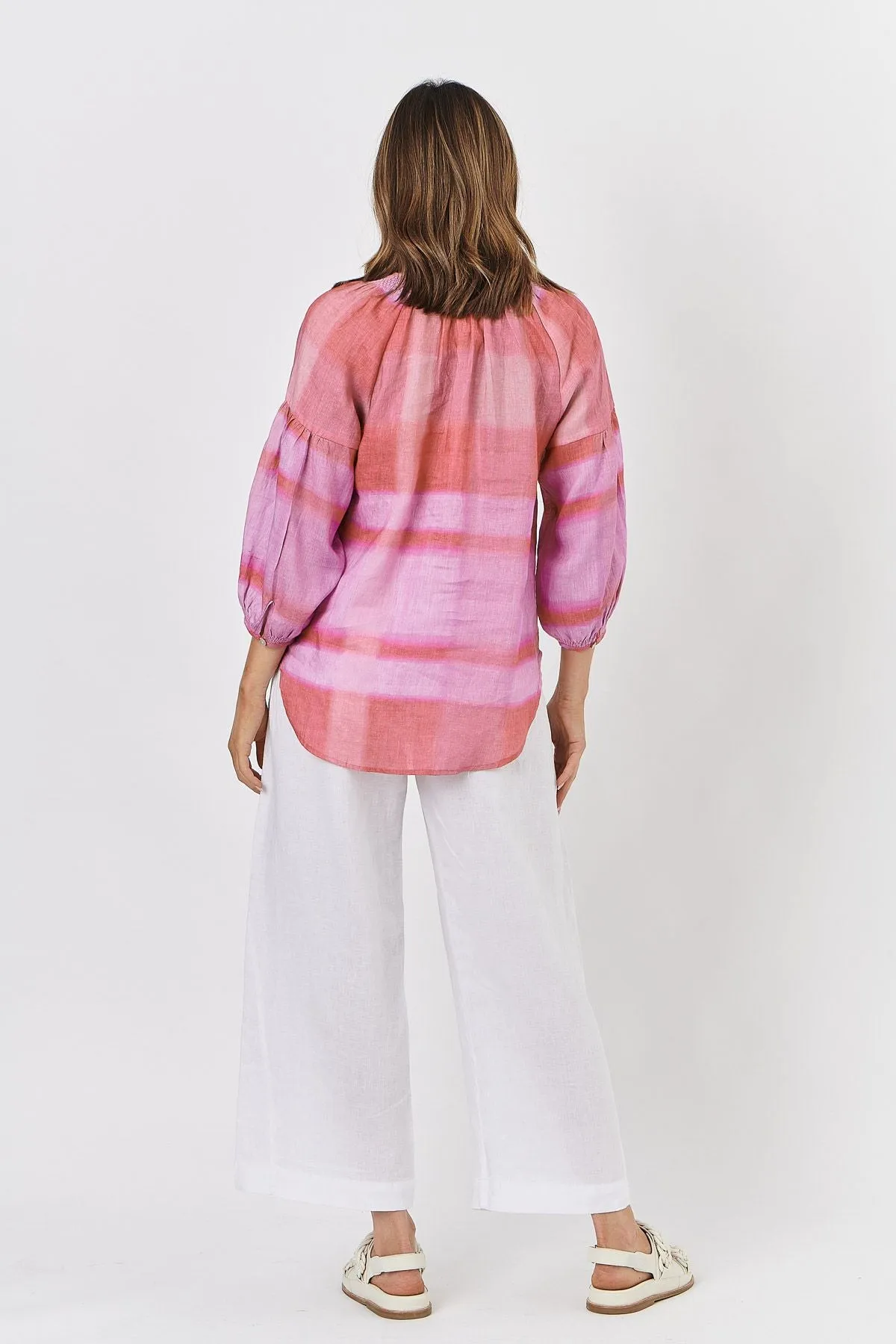 GA412 Linen Top in Ombre