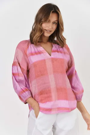 GA412 Linen Top in Ombre