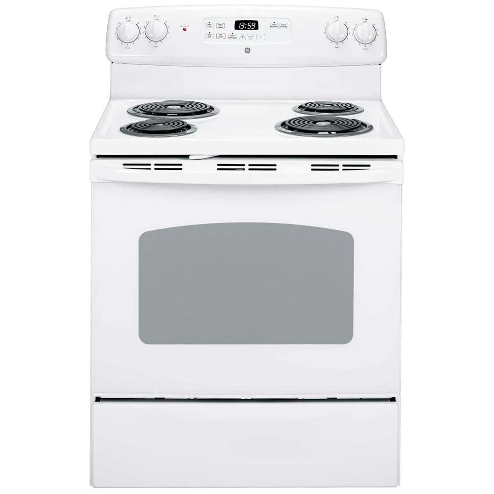 GE 30-inch Freestanding Electric Range JCBP240DMWW