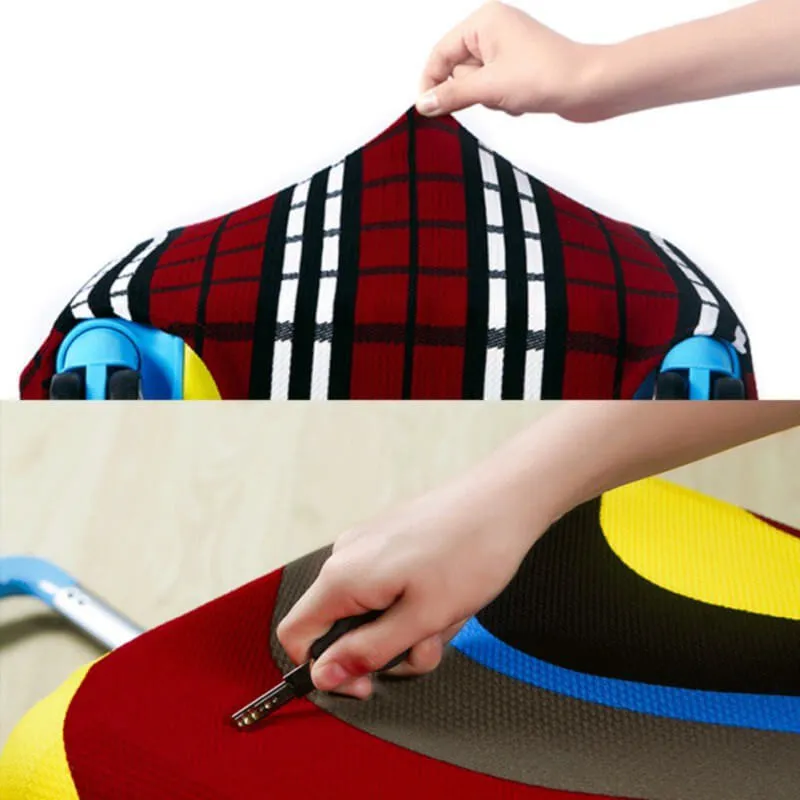 Gray Luggage Suitcase Protective Cover