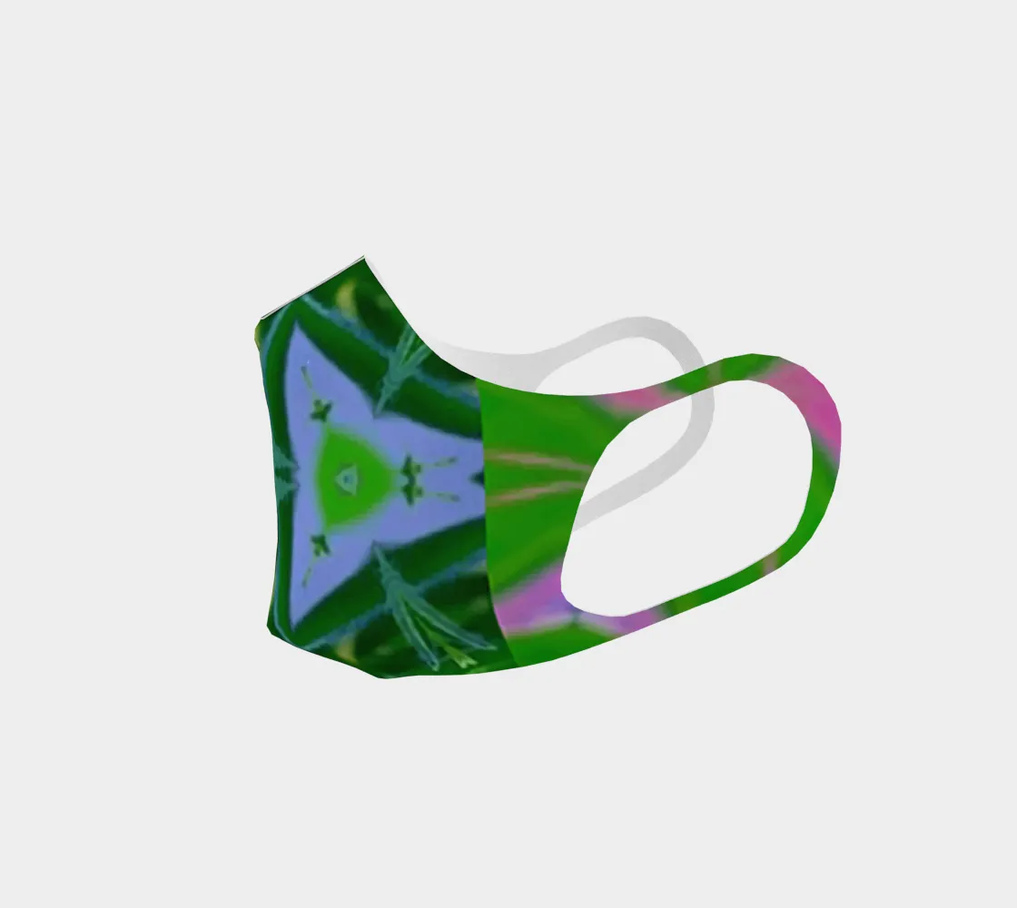 Green Batik 2 Poly Knit Mask