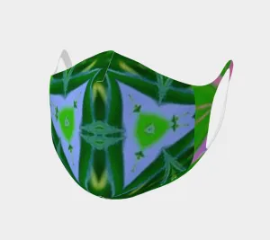 Green Batik 2 Poly Knit Mask