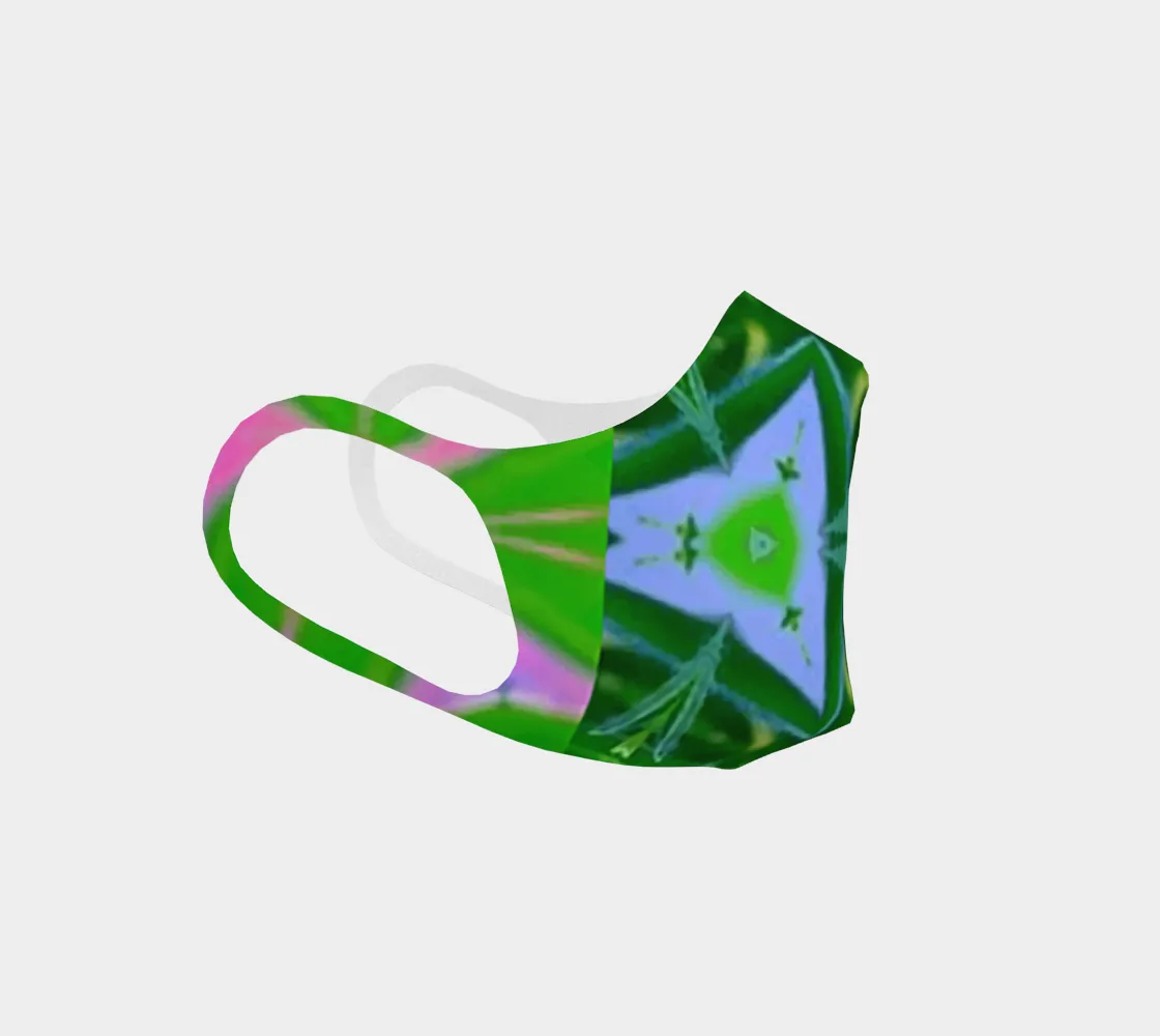 Green Batik 2 Poly Knit Mask