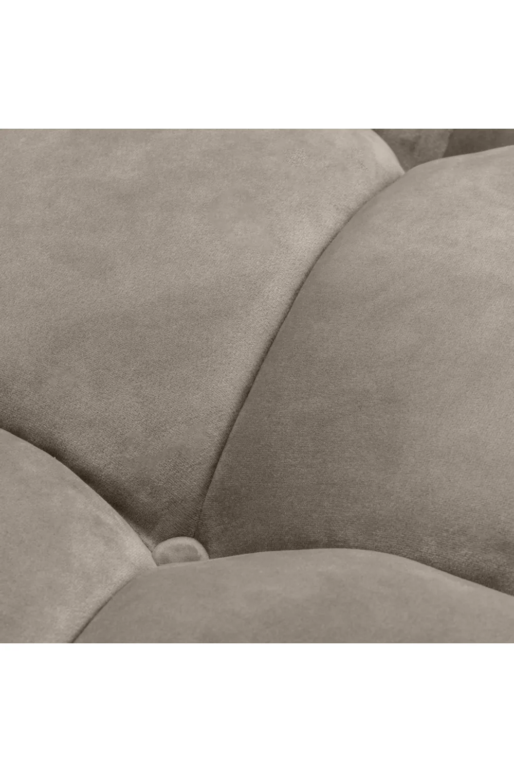 Greige Velvet Tufted Sofa | Eichholtz Sienna