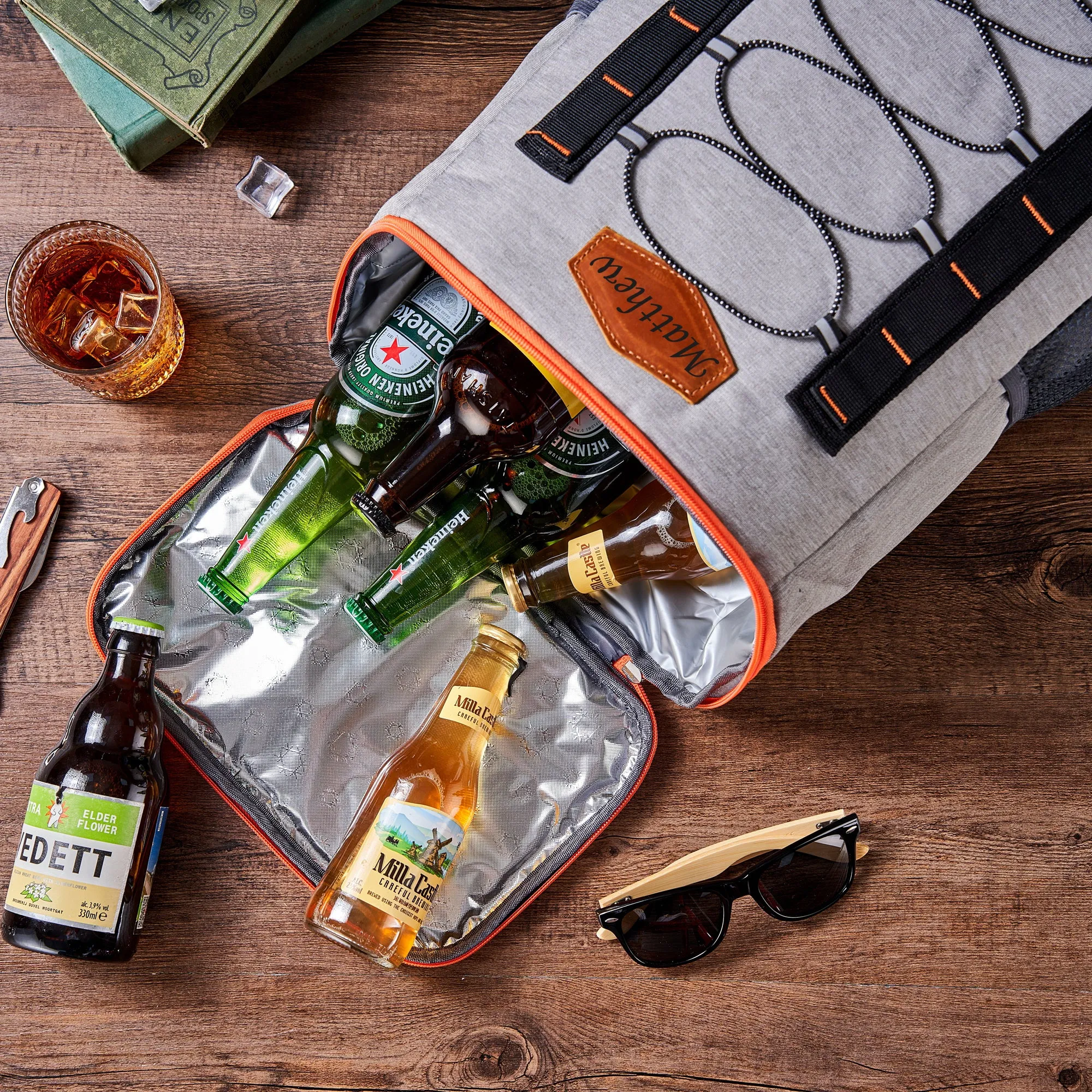 Groomsmen Gift, Personalized Gifts for Men, Custom Golf Beer Cooler, Lunch Cooler Backpack, Insulated Bag