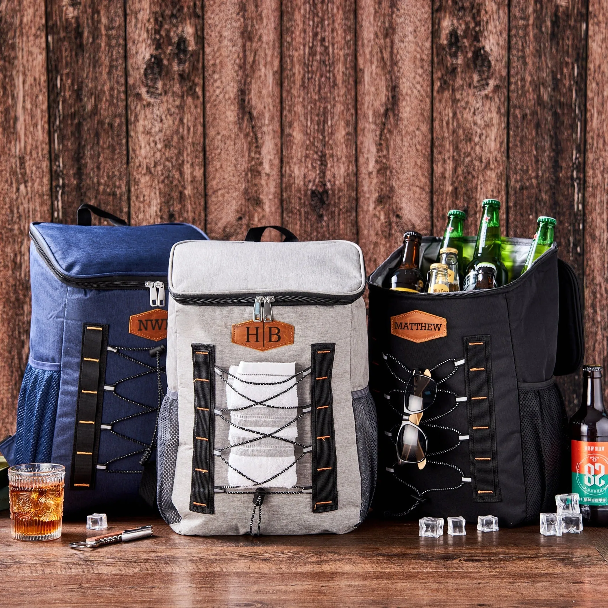 Groomsmen Gift, Personalized Gifts for Men, Custom Golf Beer Cooler, Lunch Cooler Backpack, Insulated Bag