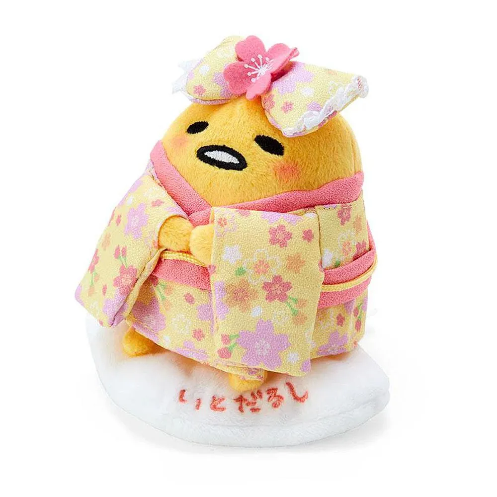Gudetama Sakura Kimono Mascot Clip-On Plush