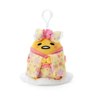 Gudetama Sakura Kimono Mascot Clip-On Plush