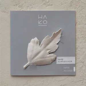 HAKO Paper Leaf Incense - Citrus