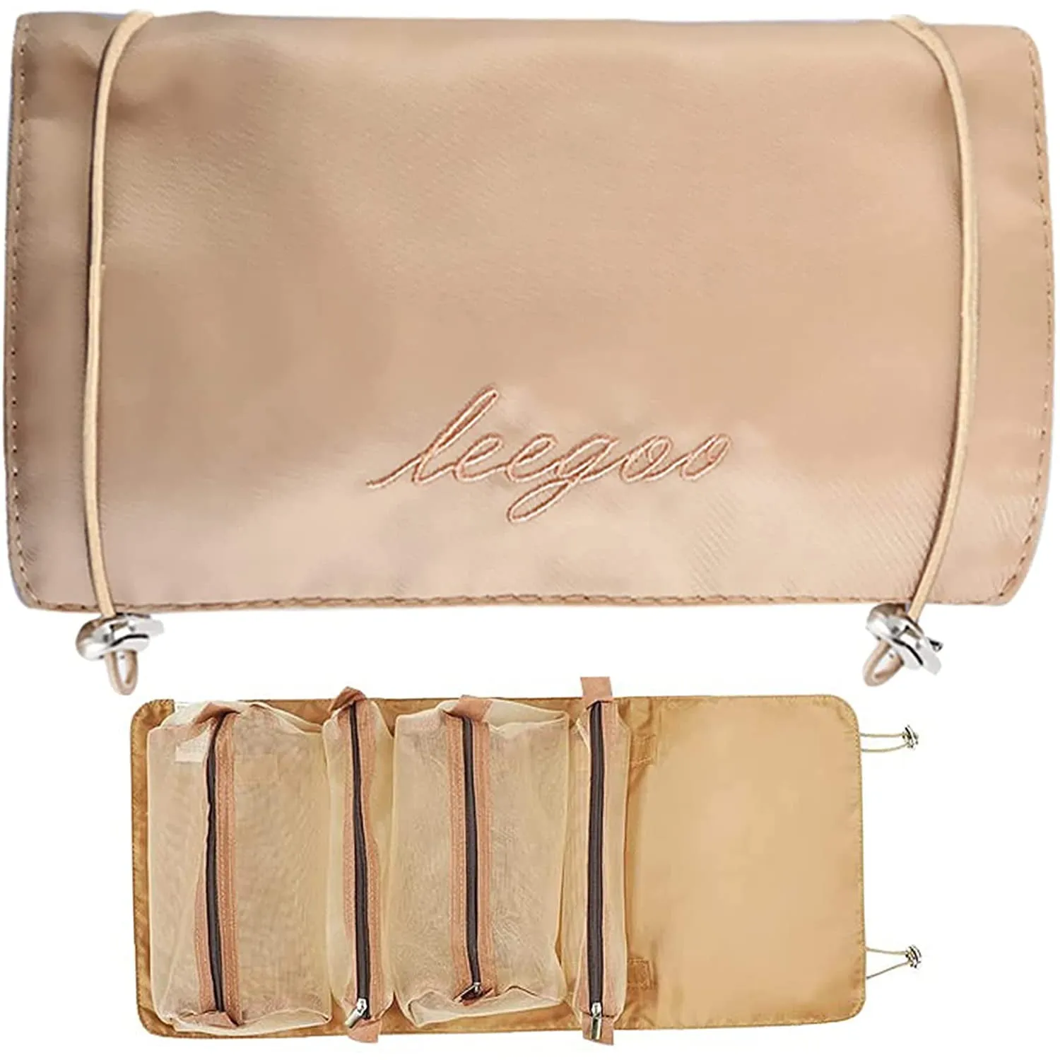 Hanging Roll-Up Makeup Bag